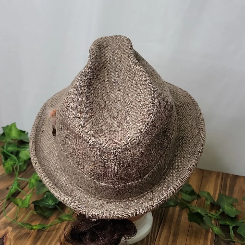Dorfman Pacific Co. Vintage. Wool Tweed Fedora. EUC